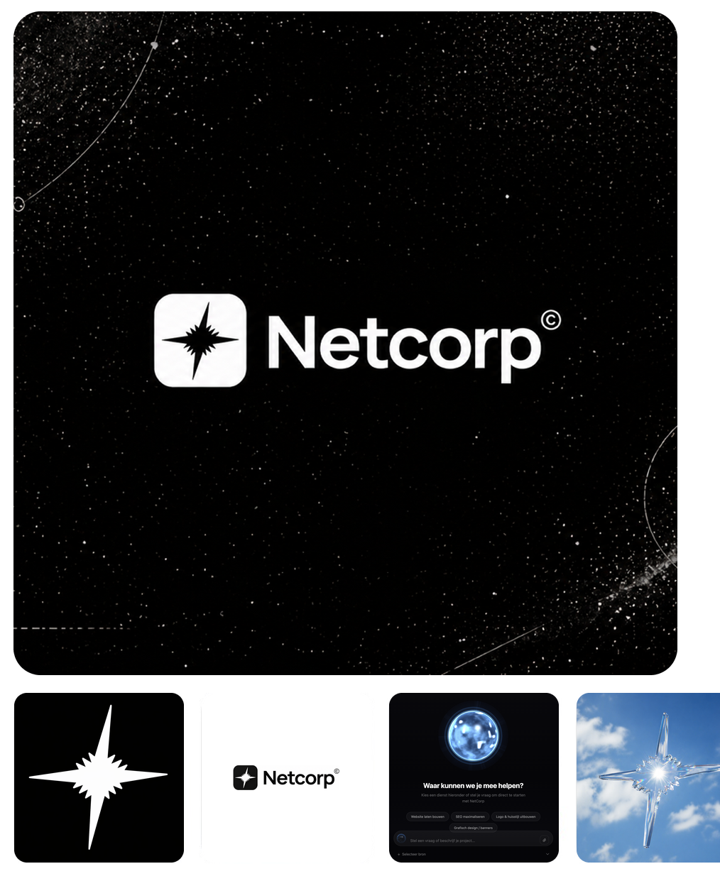 Netcorp brand layout overview