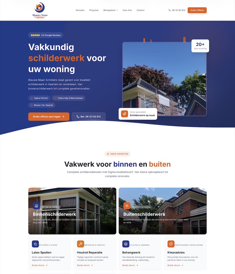 Schildersbedrijf — Website