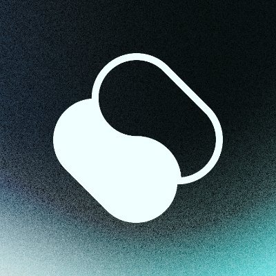 Logo-mark met vorm en tegenvorm in duotoon