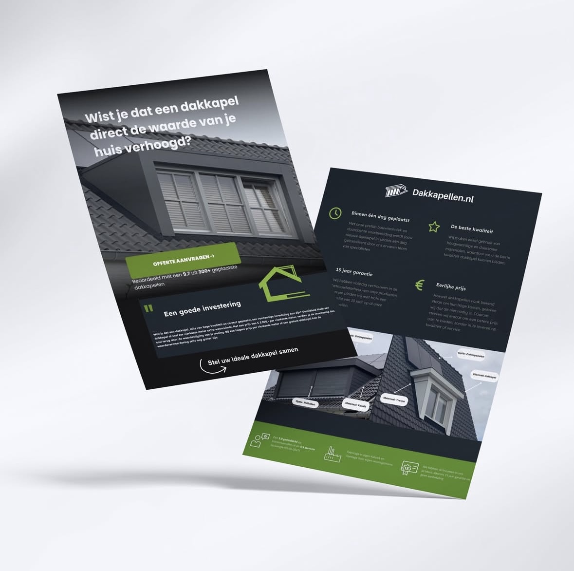 Flyerontwerp voor Dakkapellen.nl