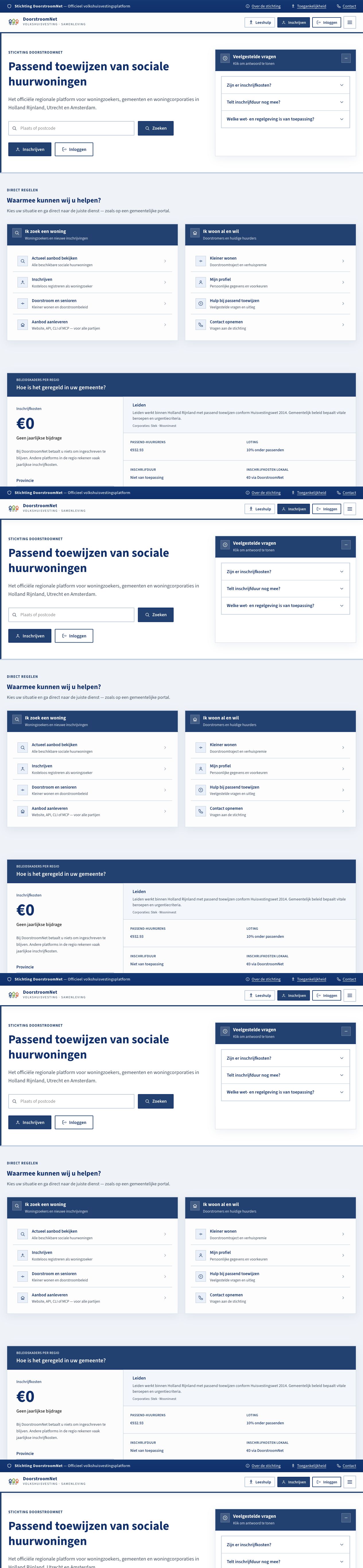 DoorstroomNet — volledige website