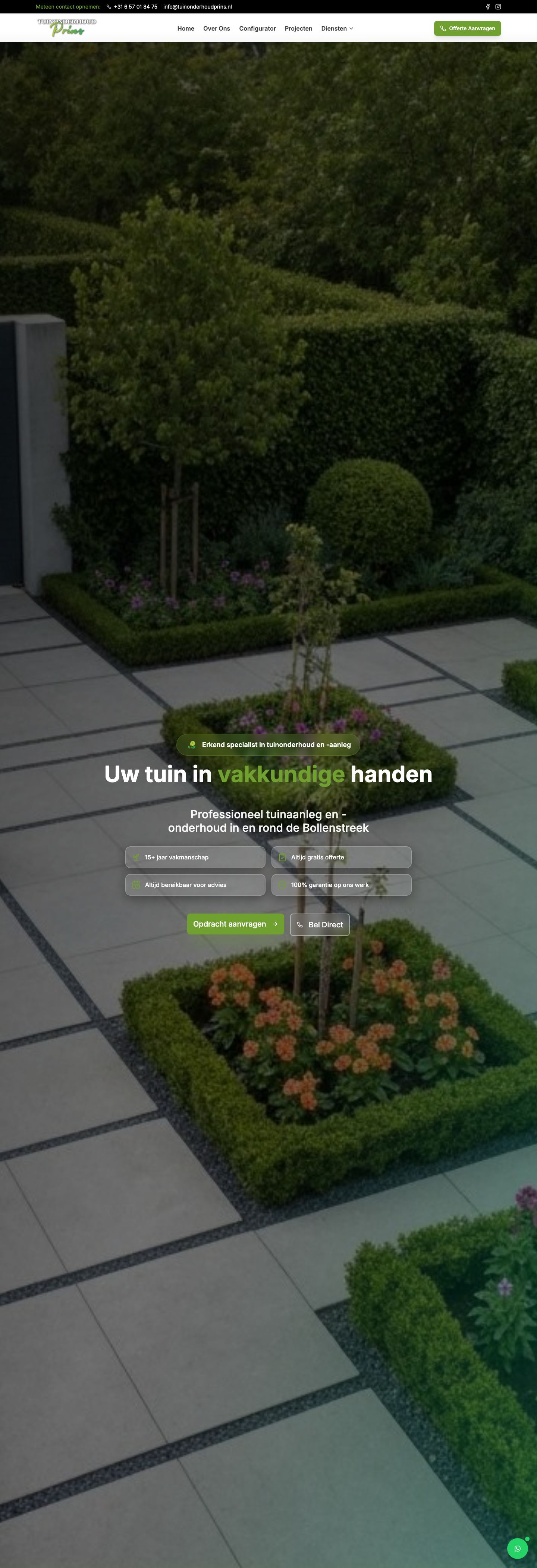 Tuinonderhoud Prins — volledige website