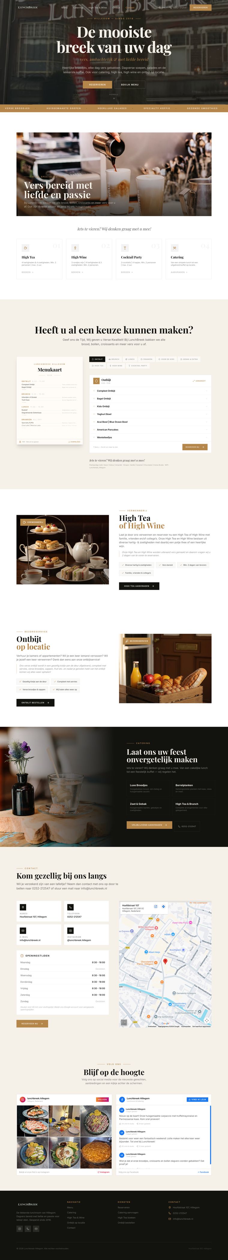 Lunchbreak website conversion example